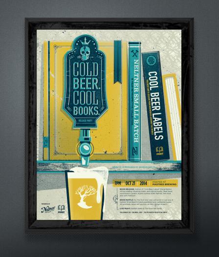 Cold Beer Cool Books Print